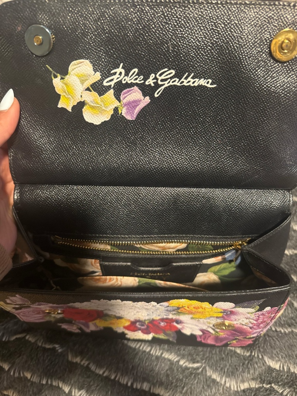 Dolce & Gabbana Miss Sicily top-handle bag in black Dauphine leather, Dust Bag - Picture 3 of 4